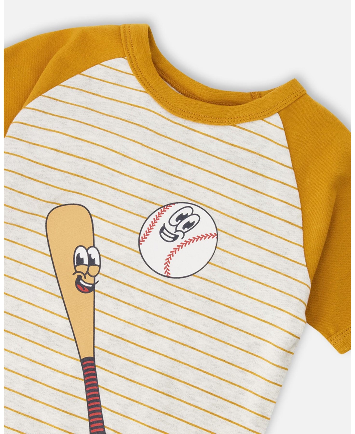 Deux par Toddler Boys Cotton Two-Piece Pyjama Set Mix Baseball Print - Toddler|Child
