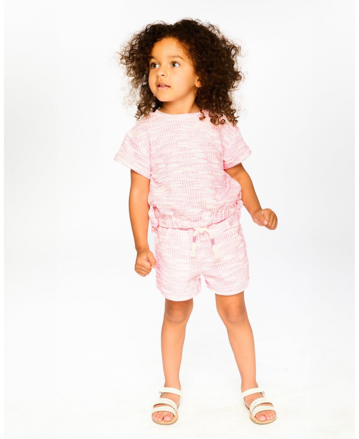 Deux par Toddler Girls Jacquard Knit Shorts