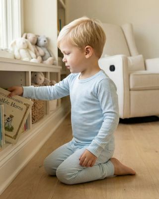 Toddler Boys Seaside Stripe Pajama Set