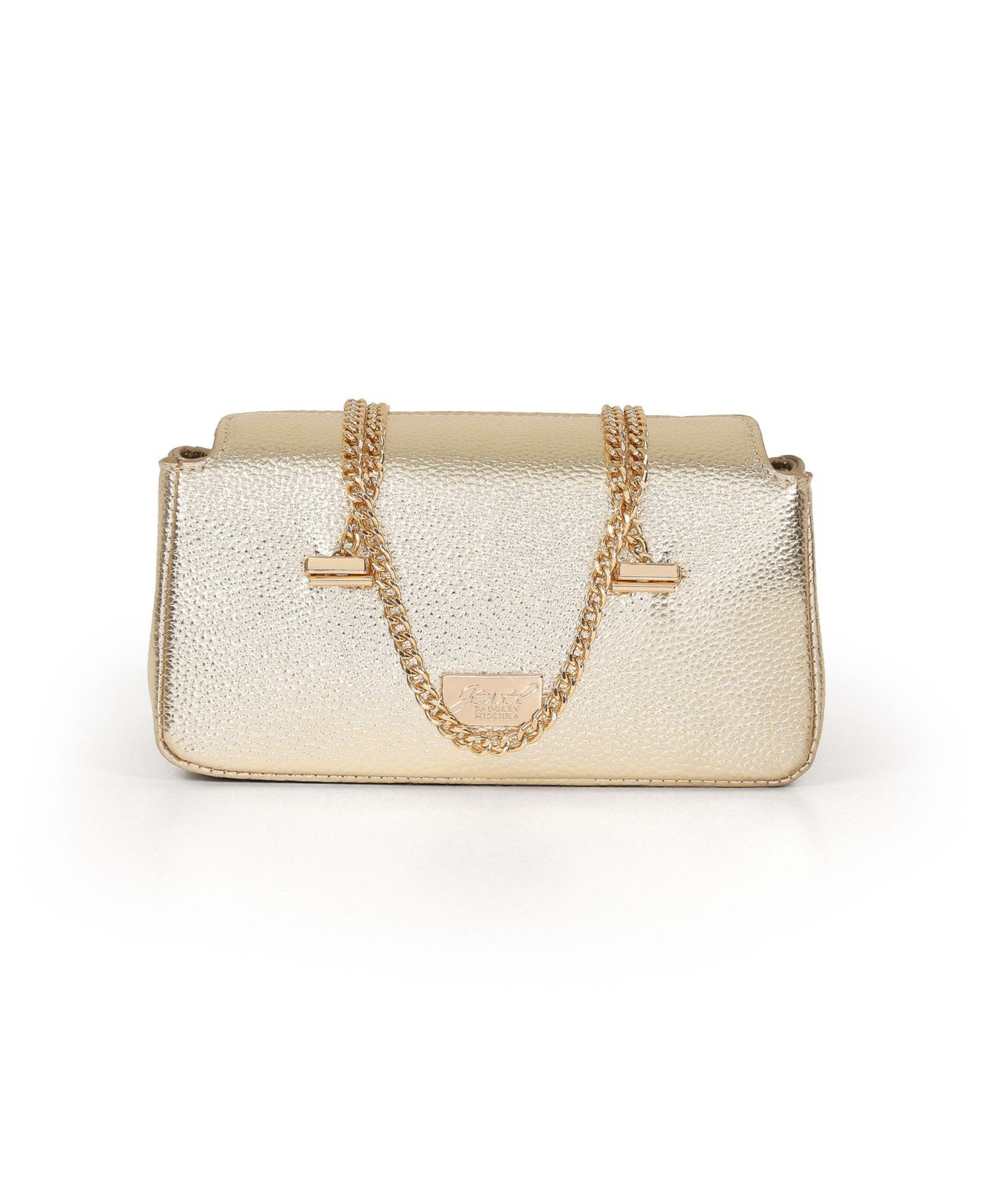 Женский клатч Jewel Badgley Mischka Senna Faux Leather Vintage Inspired Clutch, цвет: Золотой — фото 3