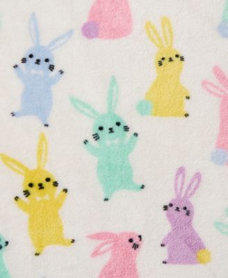 Bunny Wonderland Plush Throw, 50" x 70"