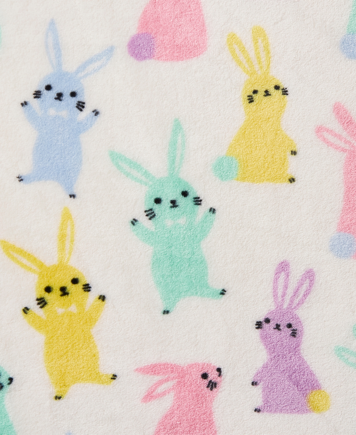 Hallmark Bunny Wonderland Plush Throw, 50" x 70"