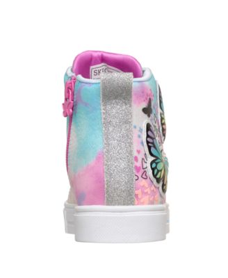 Little Girls Twinkle Toes: Twinkle Sparks - Butterfly High Top Light-Up Casual Sneakers from Finish Line