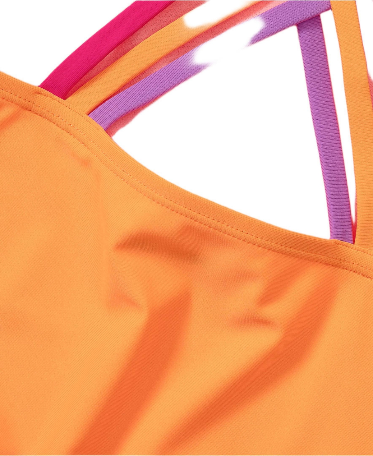 Lands' End Girls Chlorine Resistant Strappy X-Back Tankini Top