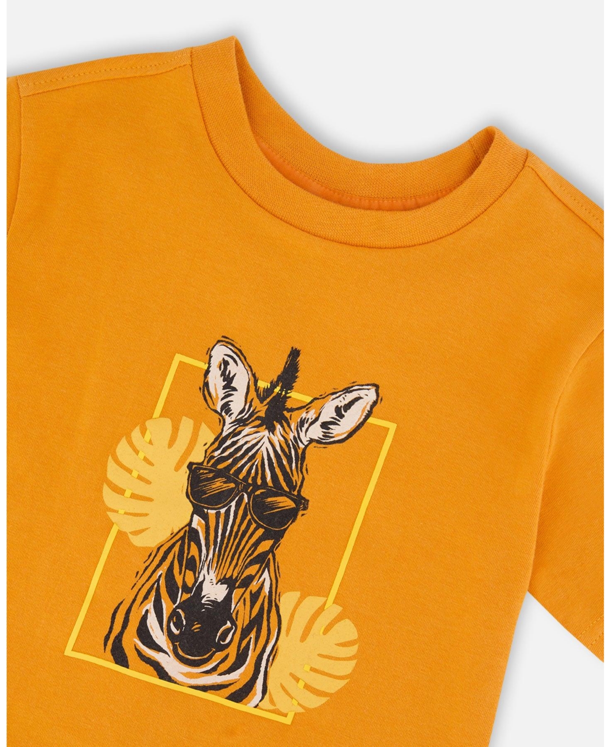 Deux par Big Boys Cotton Short Sleeve T-Shirt Orange