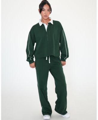 Women's Rugby Piping Relaxed Polo Top