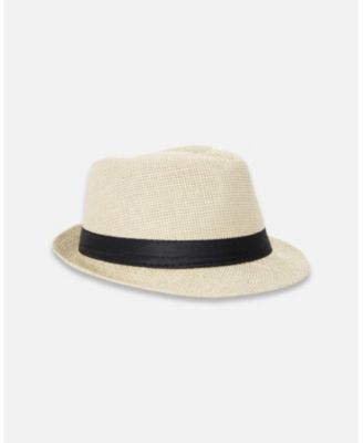 Boy Fedora-Style Straw Hat Beige - Toddler|Child