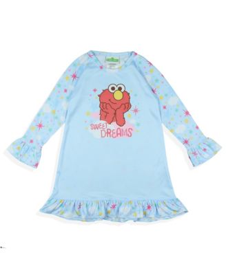 Toddler Girls Elmo Sweet Dreams Long-Sleeve Ruffle Nightgown Pajama