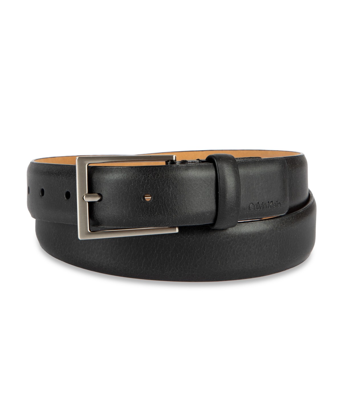 Мужские Calvin Klein Men's Smooth and Saffiano Leather Dress Belt — фото 1
