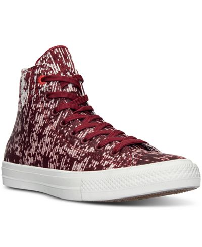 Converse Men's Chuck Taylor All Star II High Top Translucent Rubber Casual Sneakers from Finish Line