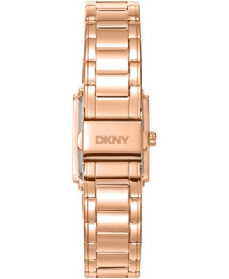 Women's Rose Gold Dial Rose Gold- Tone Stainless Steel Bracelet Watch, 23 x 30mm