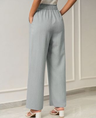 Women's Breezy Wide-Leg Pants with Drawstring Waist