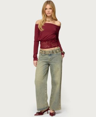 Women's Dorona Lacey Off Shoulder Top