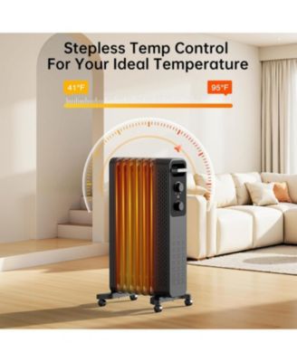 1500W Oil Filled Radiator Heater with Safety Protection