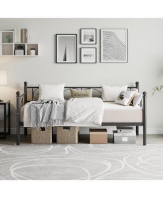 Metal Sofa Bed Frame, Heavy Duty Metal Slats, Day Bed for Living Room, Bedroom, Guest Room, Space Saving