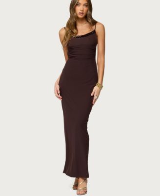 Women's Shanna Backless Mesh Maxi Dress