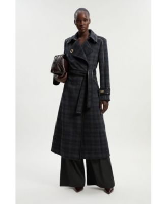 Women's Double Breasted Belted Midi Coat