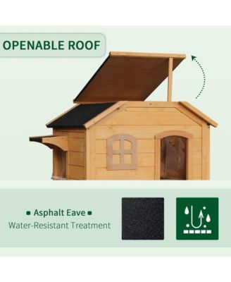 2-Story Outdoor Weatherproof Cat Enclosure