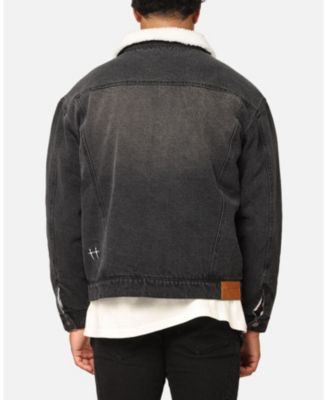 Men's Sherpa Boxy Denim Jacket