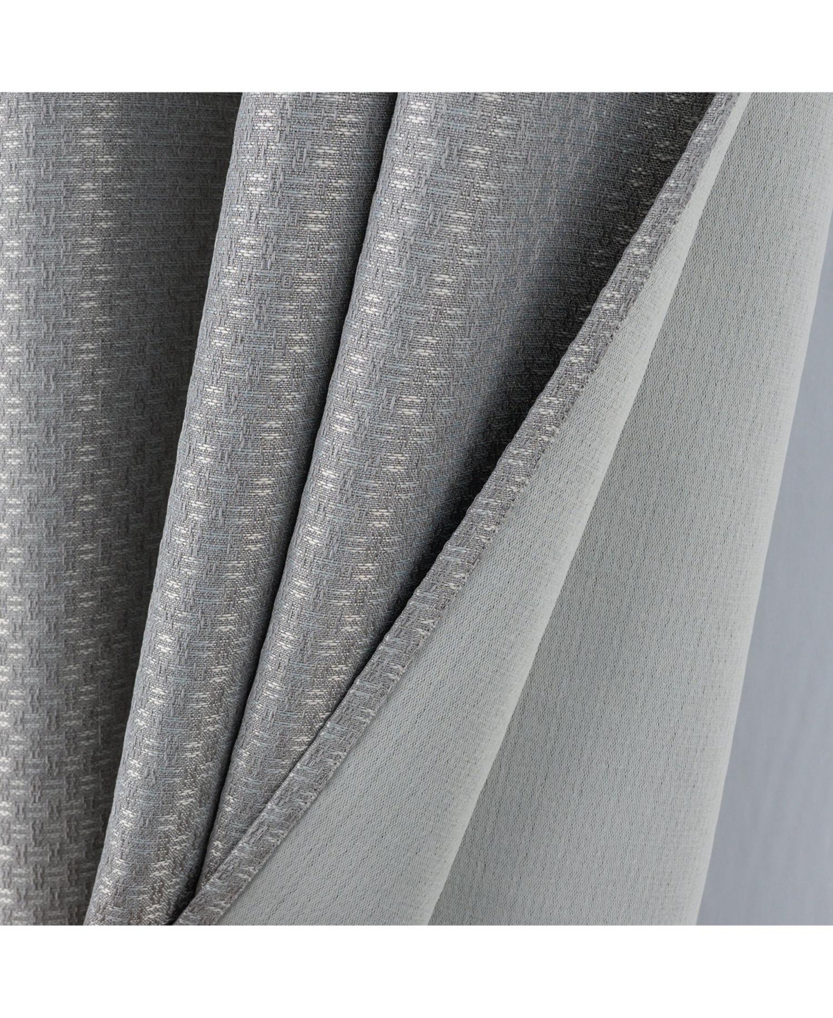 Olivia Gray 100% Polyester 250 Gsm Basket Weave Ian Luxury Jacquard Blackout Grommet Curtain Panel 54" x 84