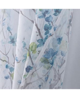 100% Polyester Aiden Printed Textured Grommet Curtain Panel