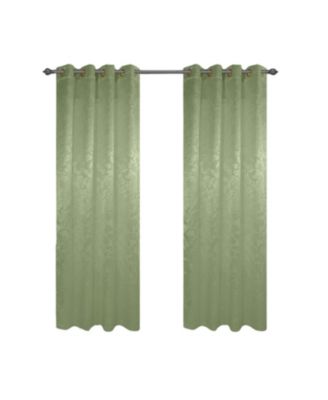 100% Polyester Aiden Printed Textured Grommet Curtain Panel