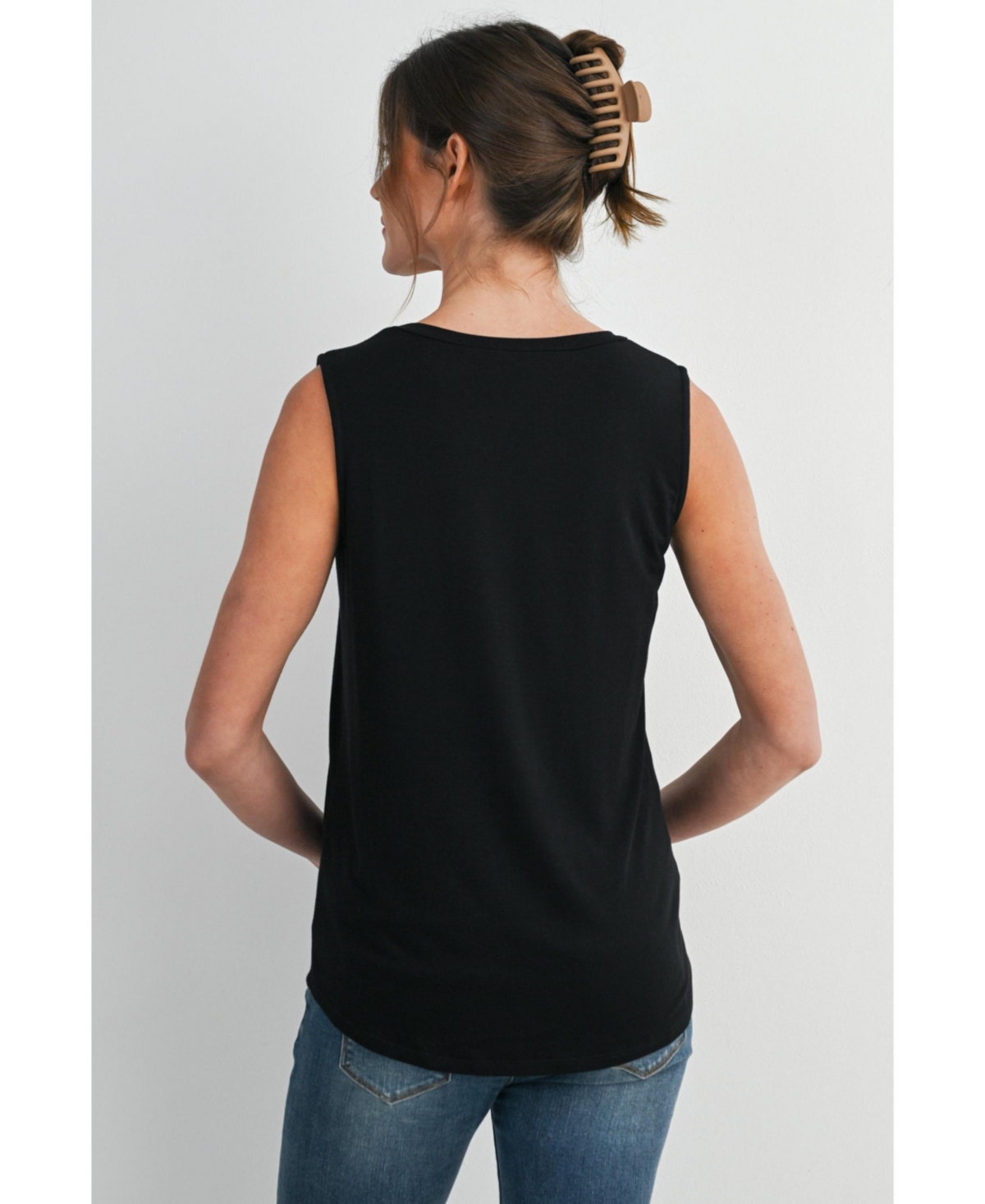 Hello Miz Maternity Nursing Scoop-Neck Sleeveless Tank Top