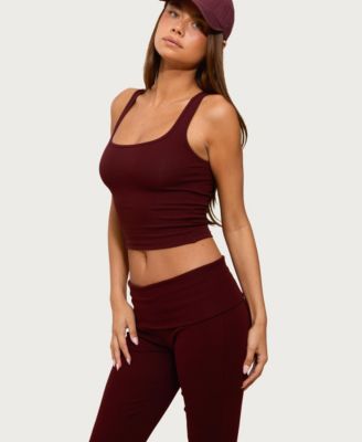 Women's Linda Ribbed Scoop Neck Tank Top
