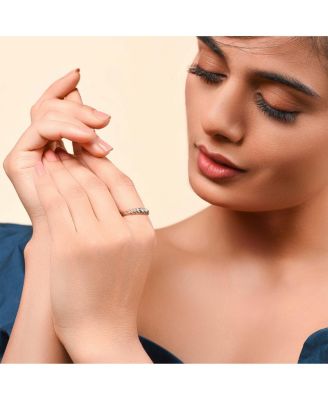 Twisted Rope Dome Croissant Ring Thin Band .925 Sterling Silver