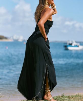 Women's Off-the-Shoulder Zipper Closure Jumpsuit