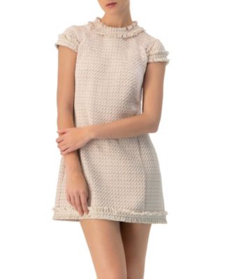 Women's Frayed Hem Short Dress