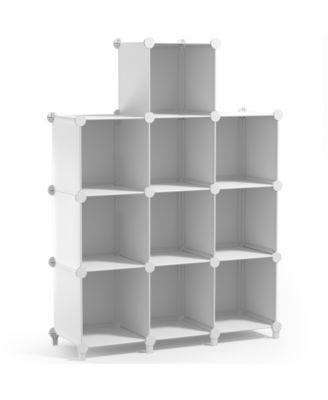 10-Cube Storage Organizer Cubby Shelf for Closet, Toys, Books, and More Space-Saving Bookshelf for Bedroom, Living Room, or Office