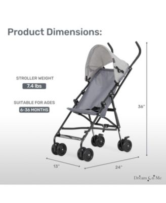 Toddler Aero Travel Stroller: Lightweight with one-hand quick fold, 3-point harness, dual brakes, and adjustable canopy. Perfect for easy travel