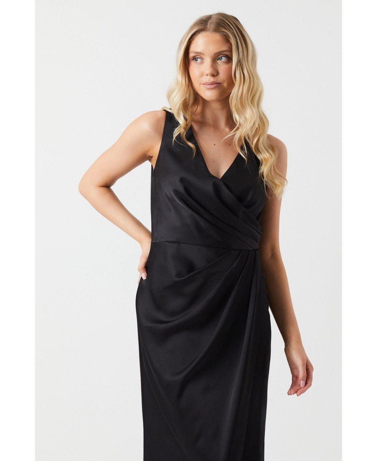 Coast Women's Ruched Satin Bridesmaid Dress