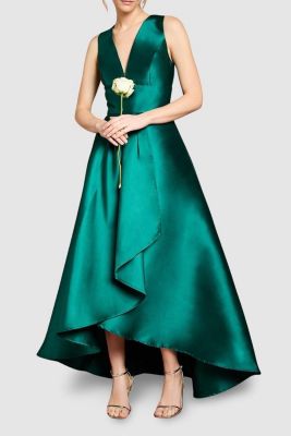 Women's Plunge Waterfall Maxi Dress