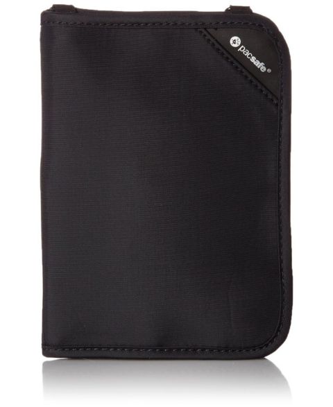 Кошелёк Pacsafe Rfidsafe V150 Anti-theft Blocking Compact Passport, цвет: Чёрный
