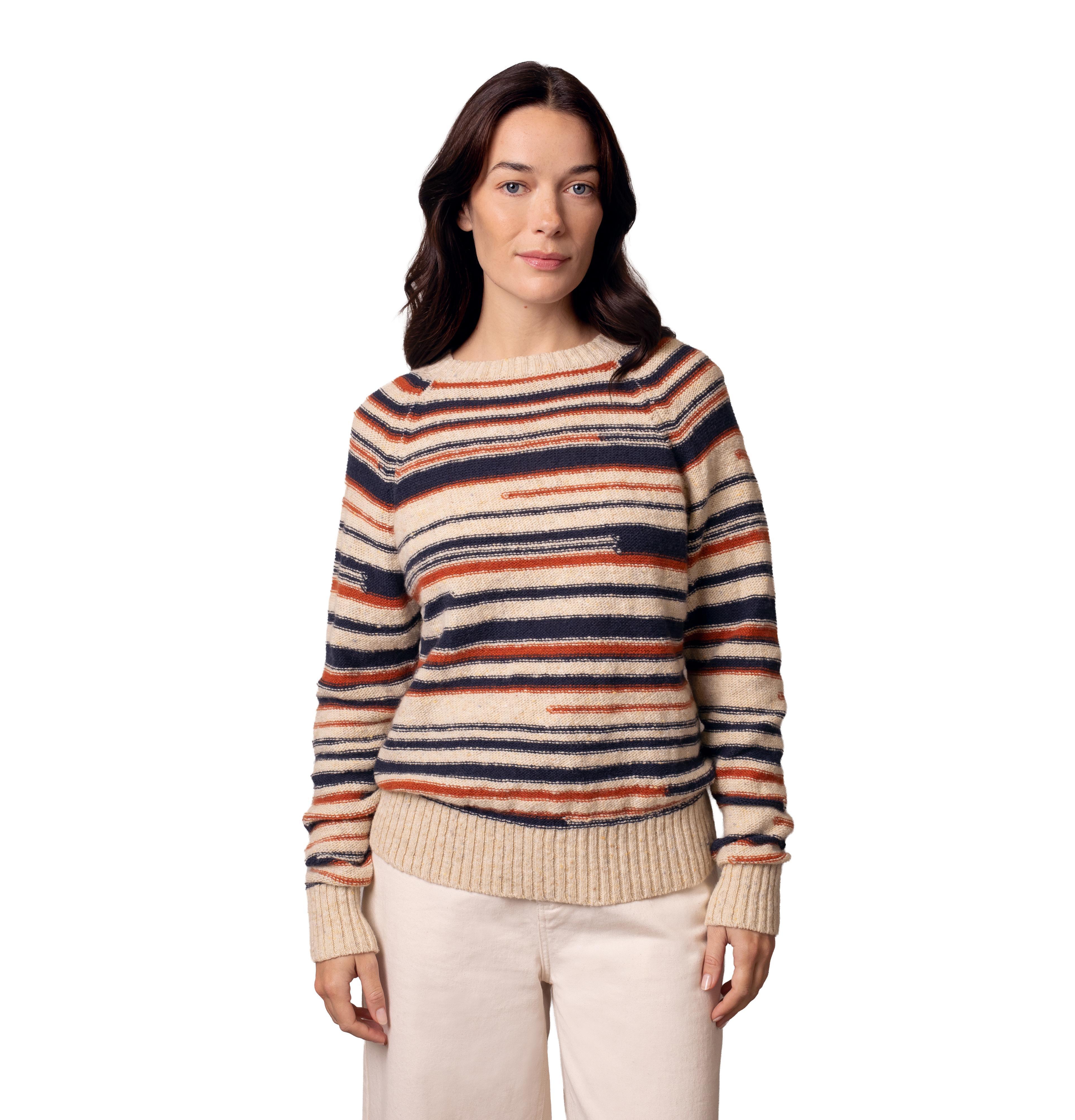 Celtic & Co. Women's Donegal Broken Stripe Sweater
