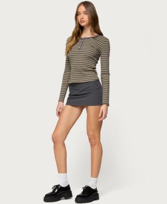 Women's Roma Striped Henley Top