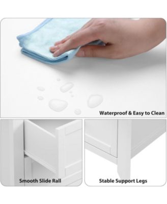 6 Drawer Dresser for Bedroom, 54" Wide Large Dresser with Deep Drawers & Metal Knobs, Modern Wooden Chests of Drawers for Entryway, Hallway