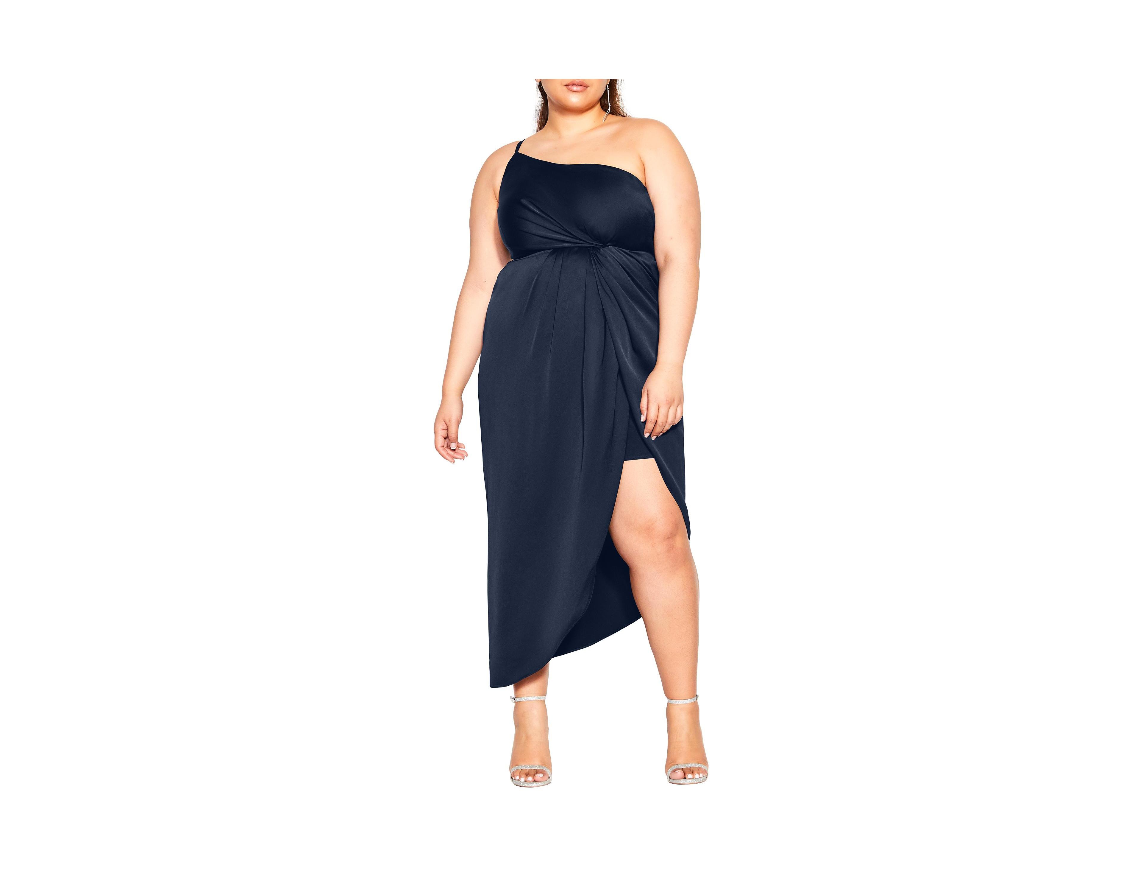 City Chic Women's Sensual One Shoulder Dress