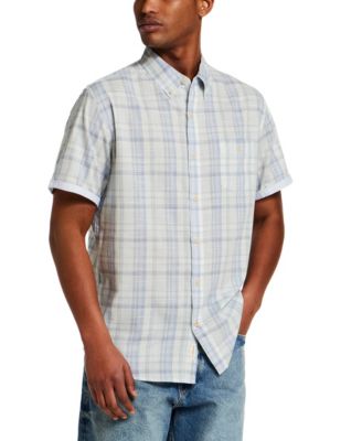 Men's Short-Sleeve Plaid Shirt