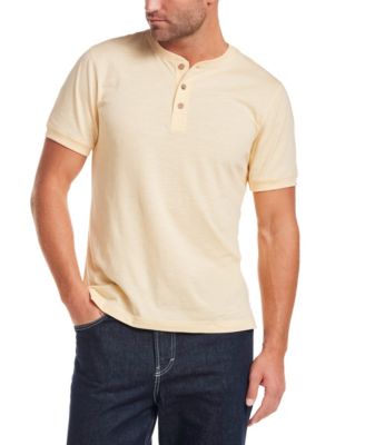 Men's Short-Sleeve Melange Henley Shirt
