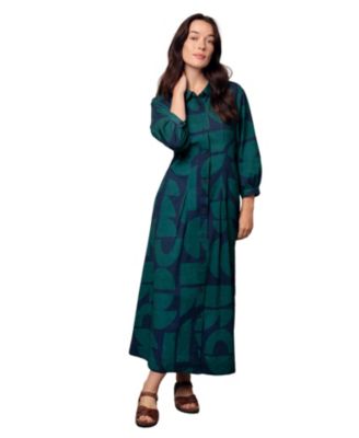 Women's Pleat Detail Shirt Dress