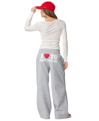 Women's Boys Cry Wide Leg Sweatpants