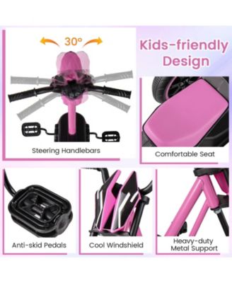 Toddler 3-Wheel Tricycle Bike with Pedals for Forward and Reverse