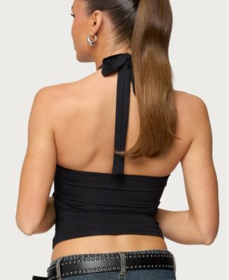 Women's Zola Cutout Beaded Halter Top