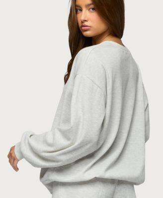 Women's Baila Waffle Henley Top