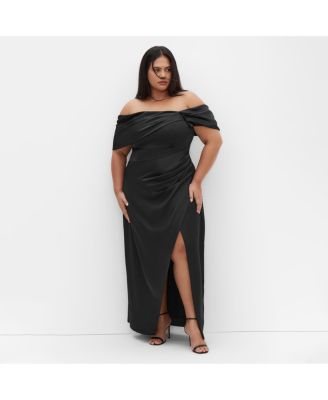 Women's Plus Size Paloma Off Shoulder Maxi Dress