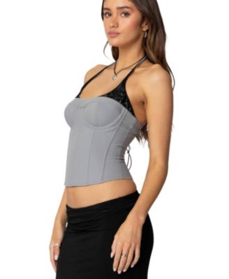 Women's Jara Layered Lace Halter Corset