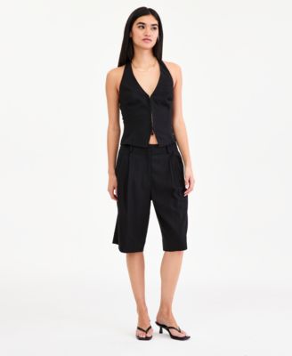 Women's Pleated Bermuda Shorts, Macy's Exclusive